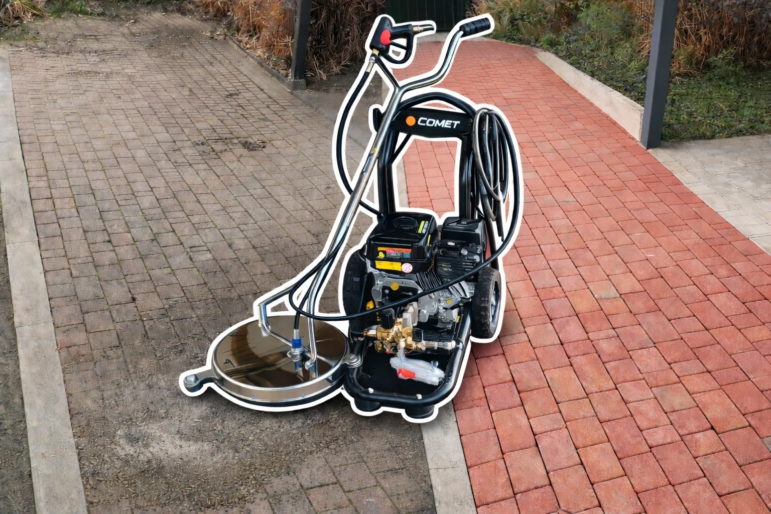 Myjka ciśnieniowa COMET z talerzem do mycia kostki brukowej